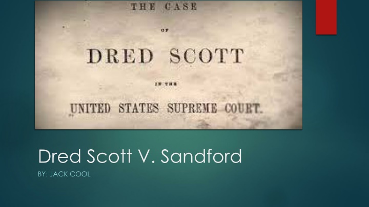 dred scott v sandford by jack cool