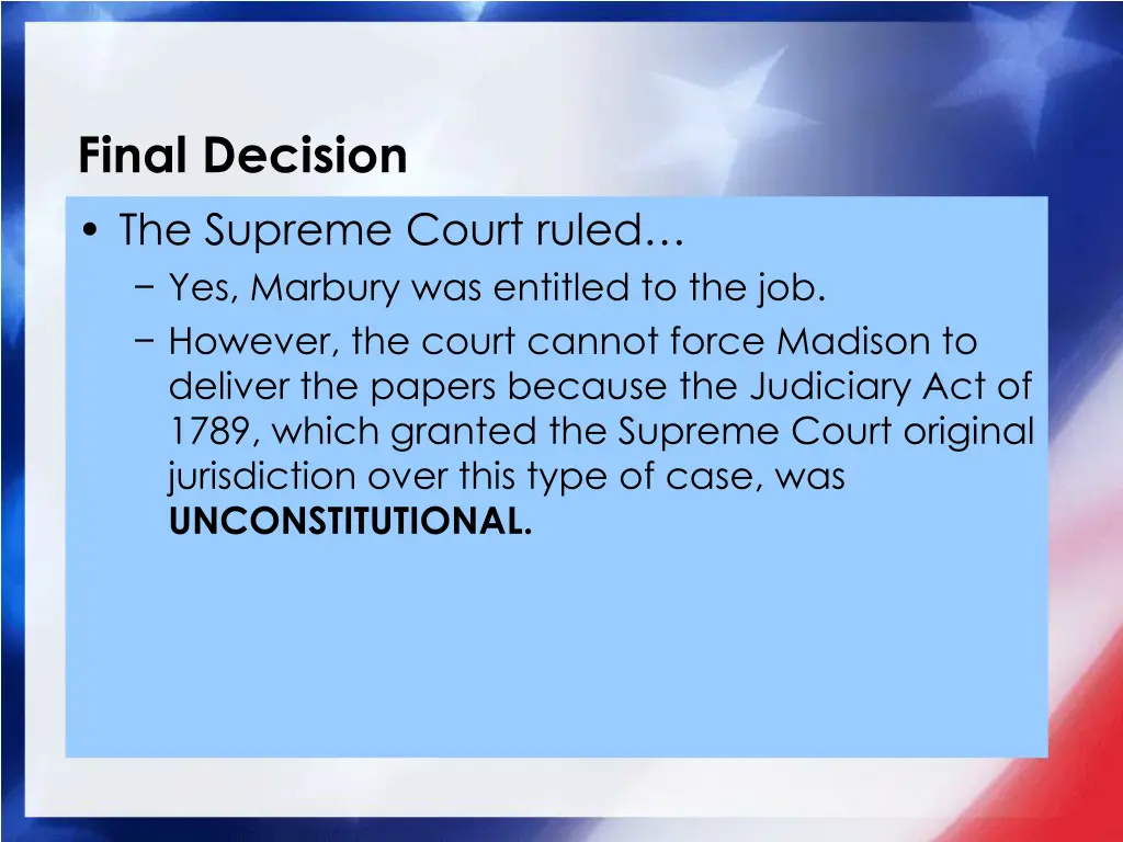 final decision the supreme court ruled