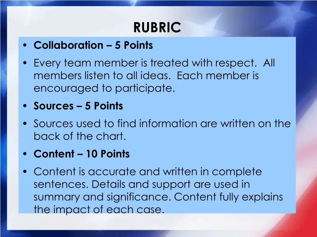 rubric