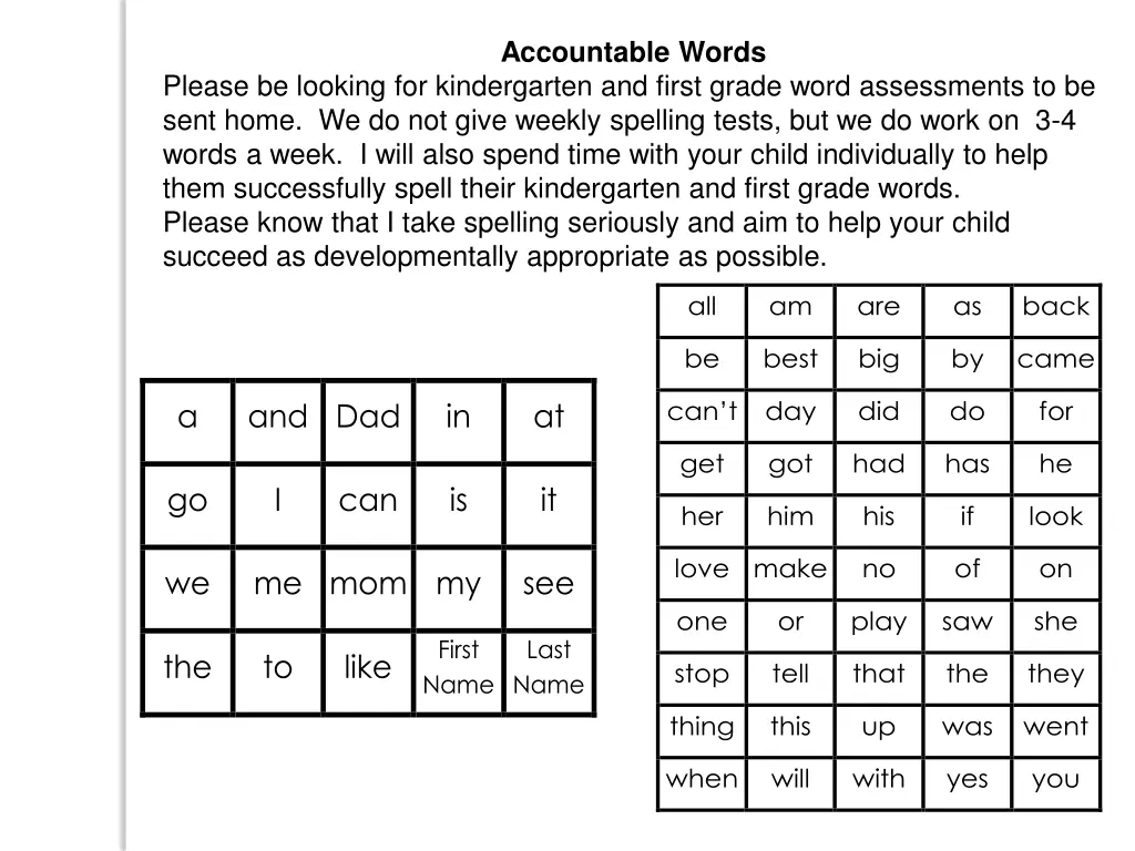 accountable words