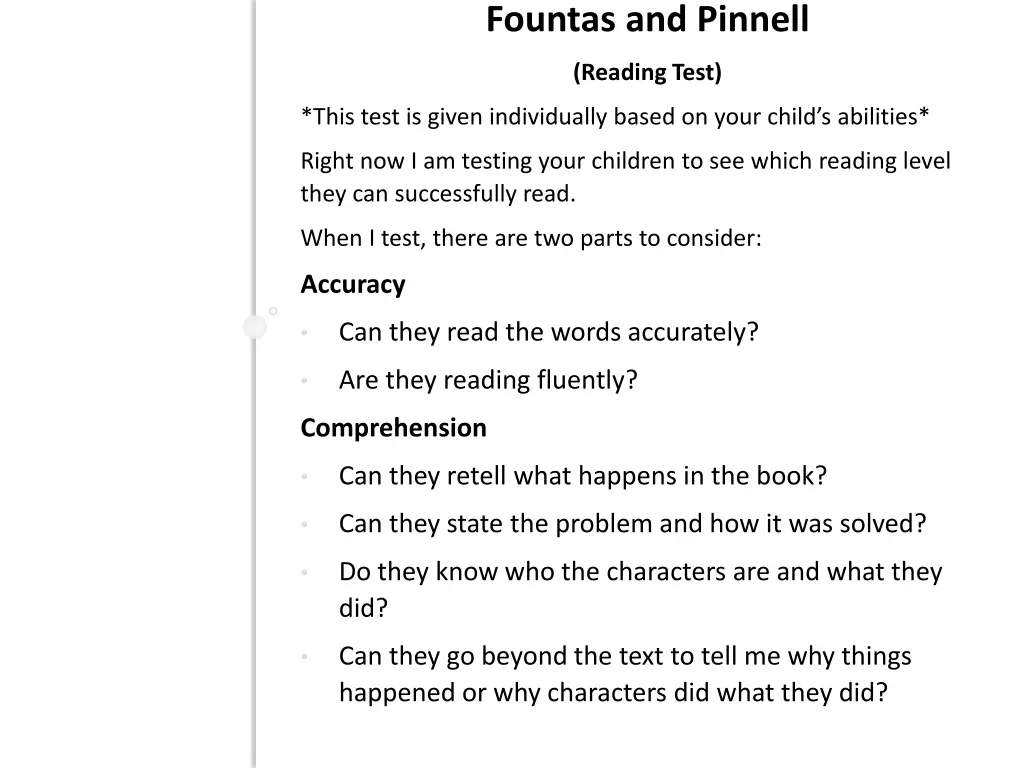 fountas and pinnell