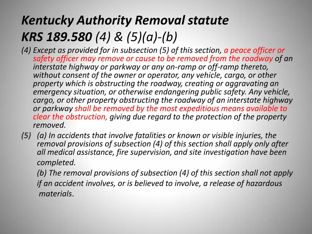 kentucky authority removal statute