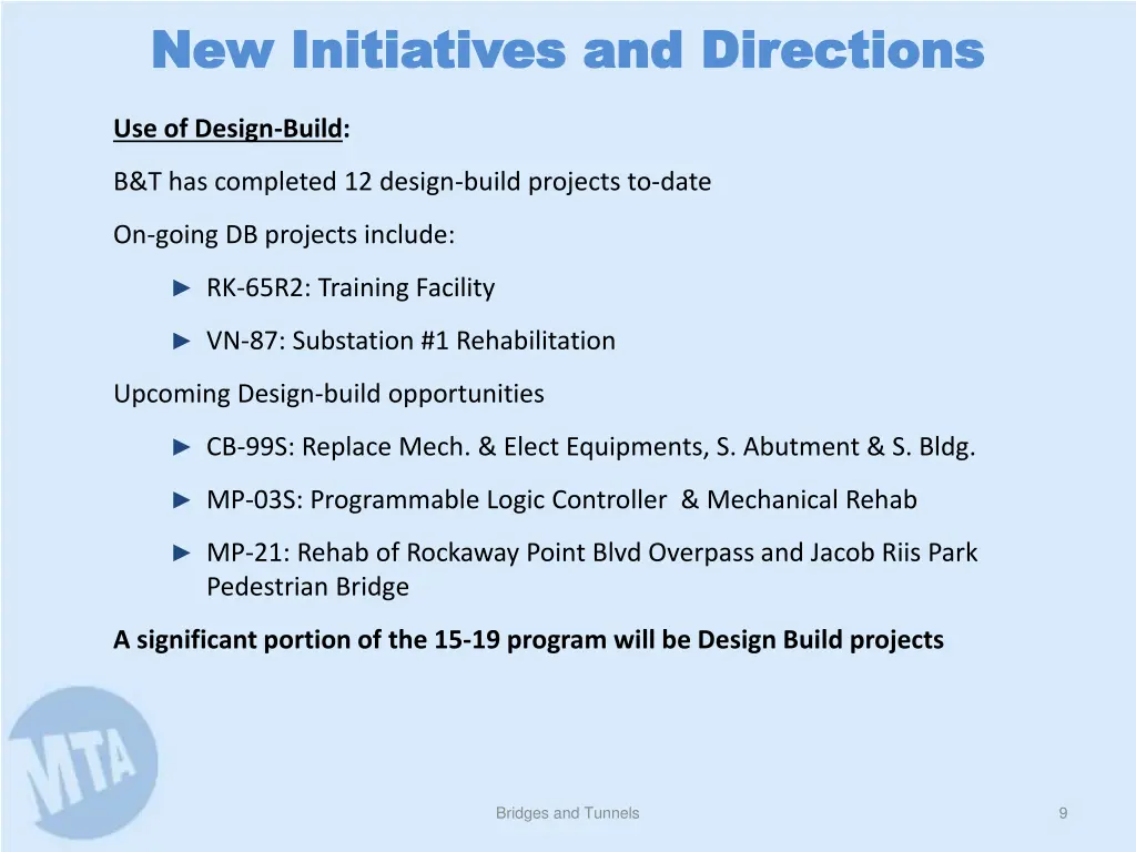 new initiatives and directions new initiatives