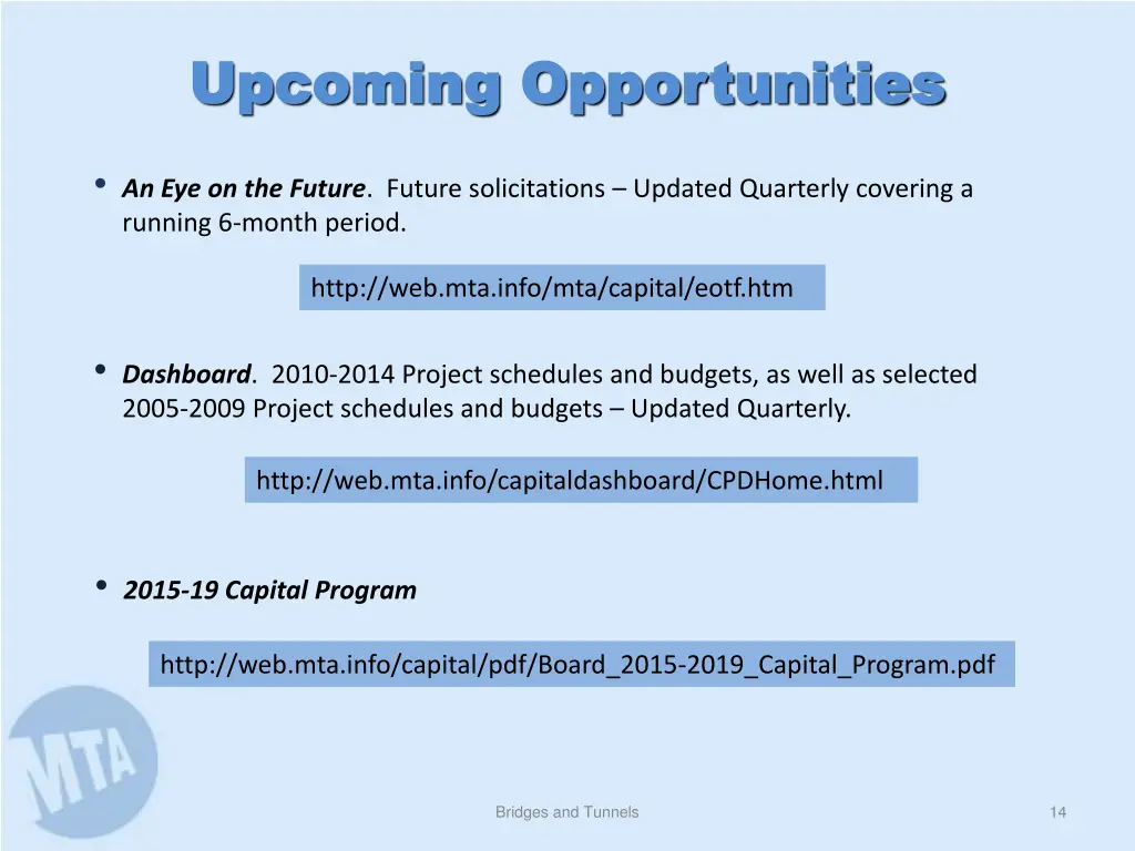 upcoming opportunities upcoming opportunities