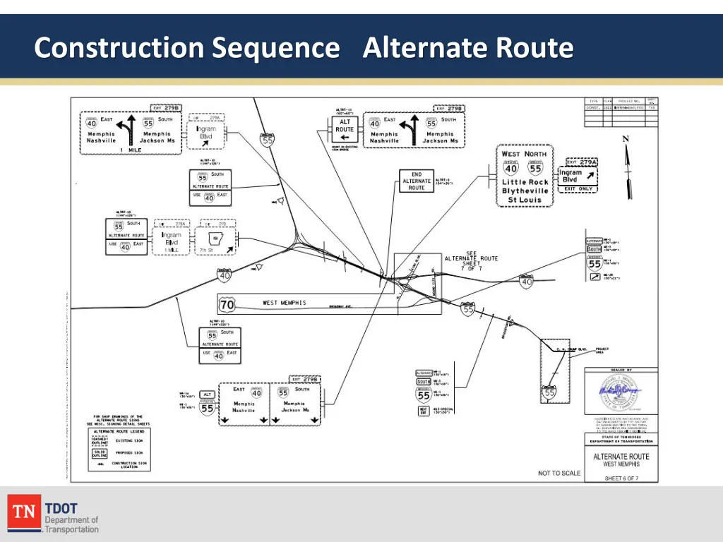 construction sequence alternate route 2