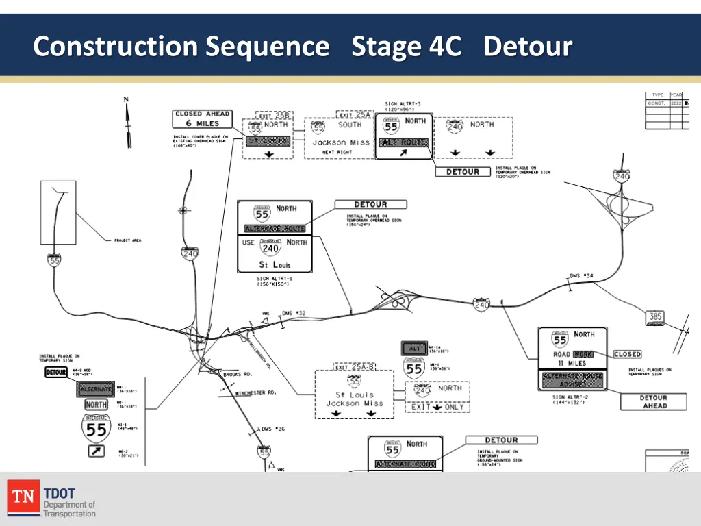 construction sequence stage 4c detour