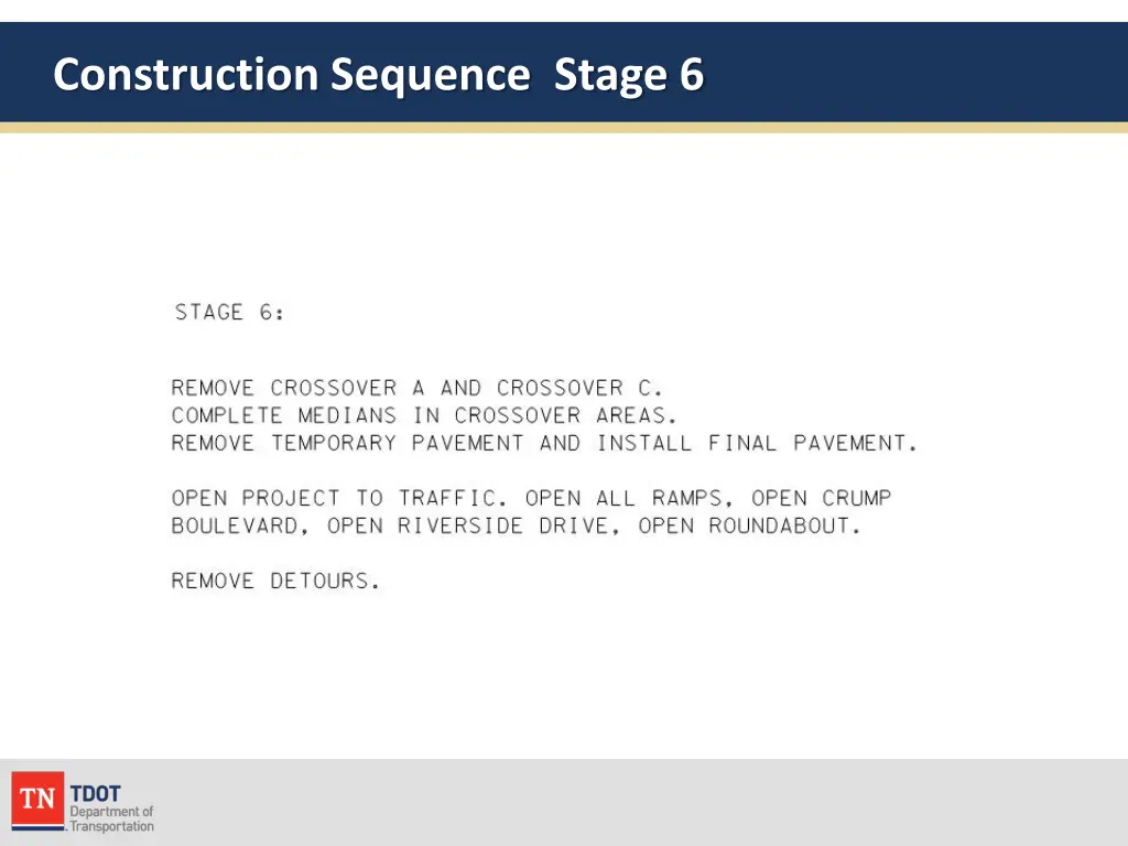 construction sequence stage 6