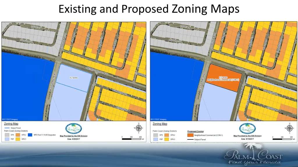 existing and proposed zoning maps