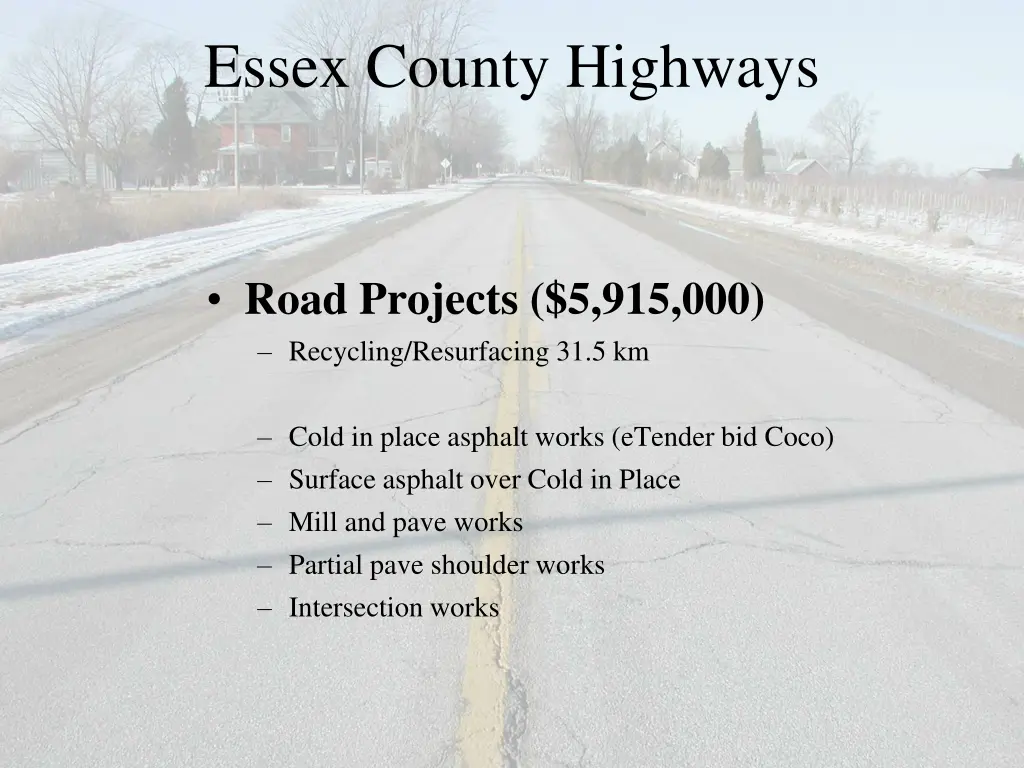 essex county highways 2