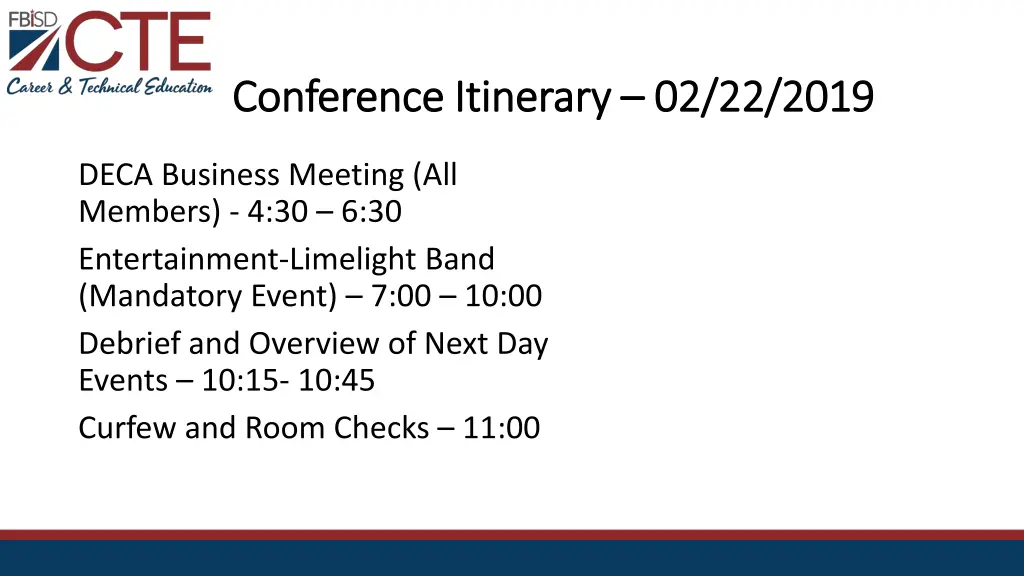 conference itinerary conference itinerary 2