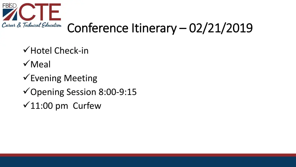 conference itinerary conference itinerary