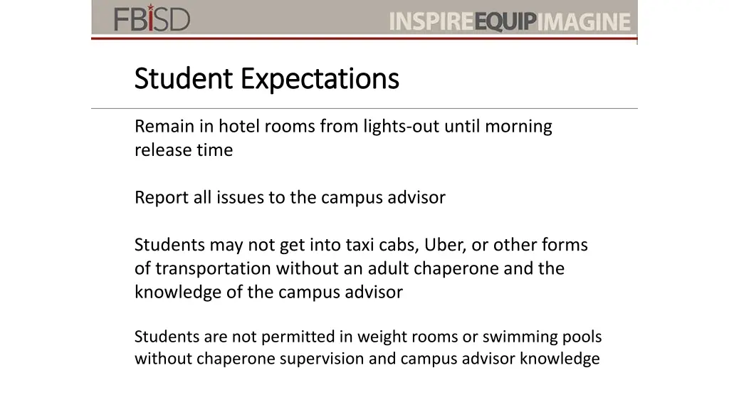 student expectations student expectations