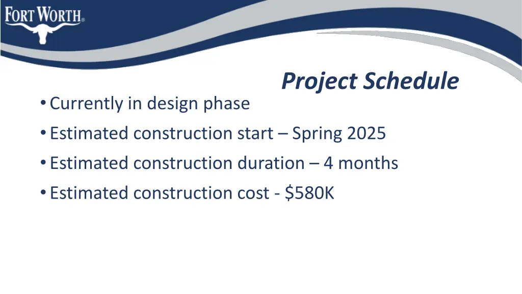 project schedule