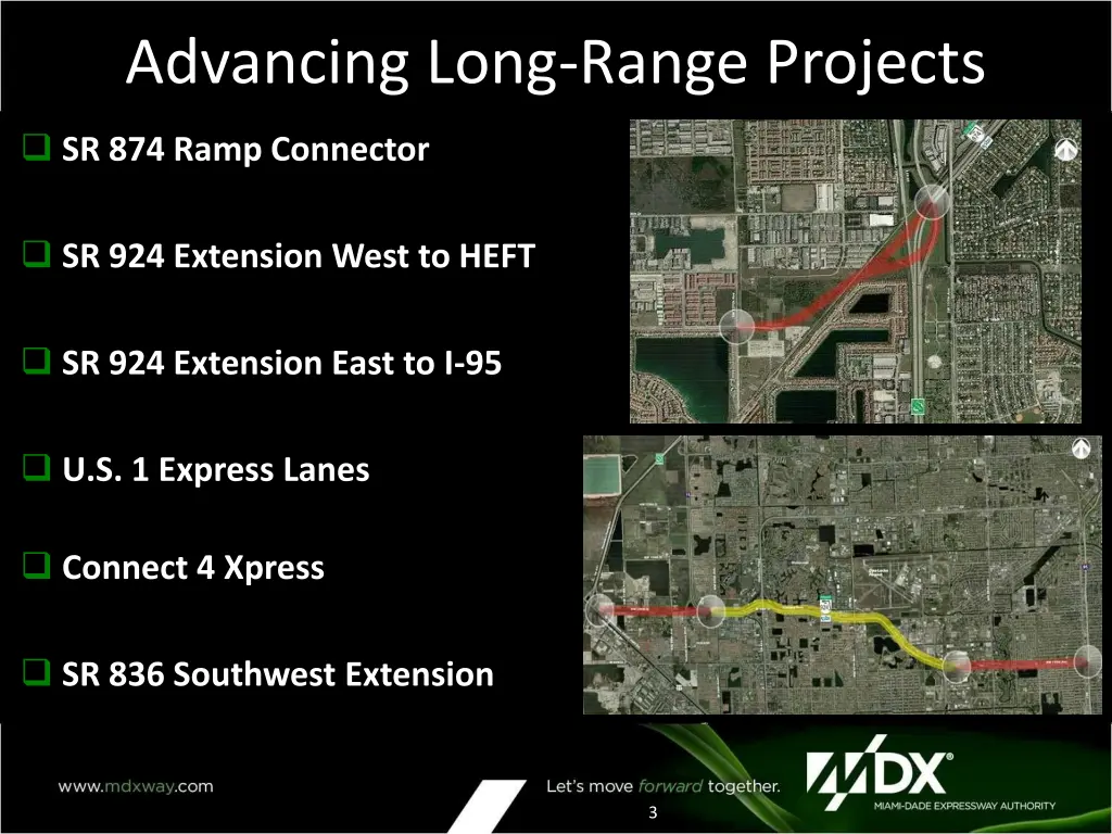 advancing long range projects