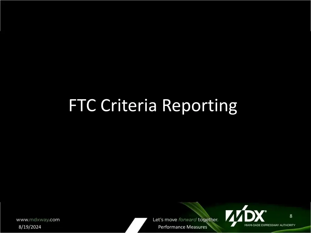 ftc criteria reporting