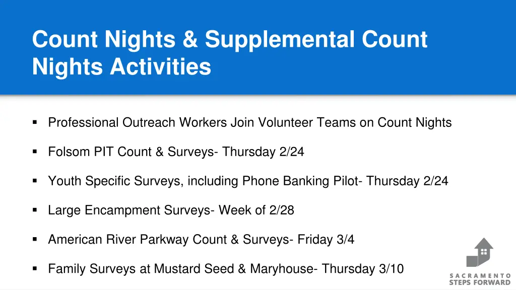 count nights supplemental count nights activities