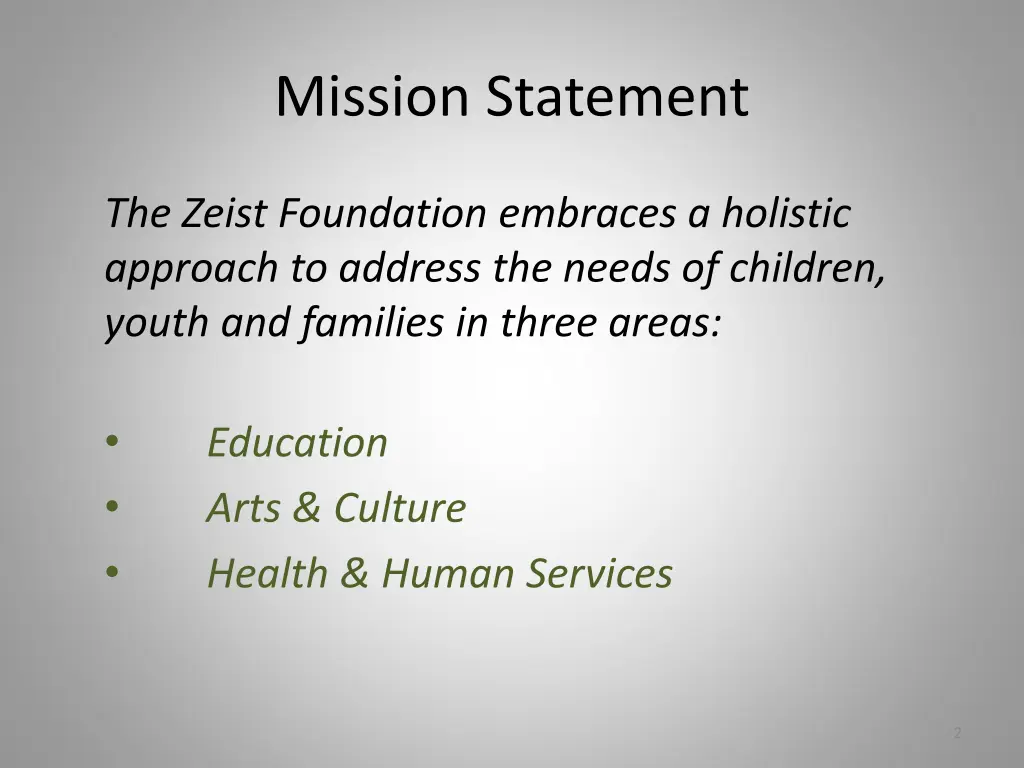 mission statement