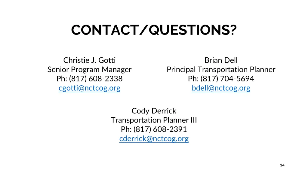 contact questions