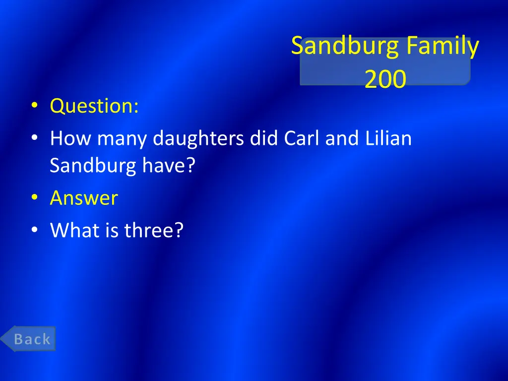 sandburg family 200