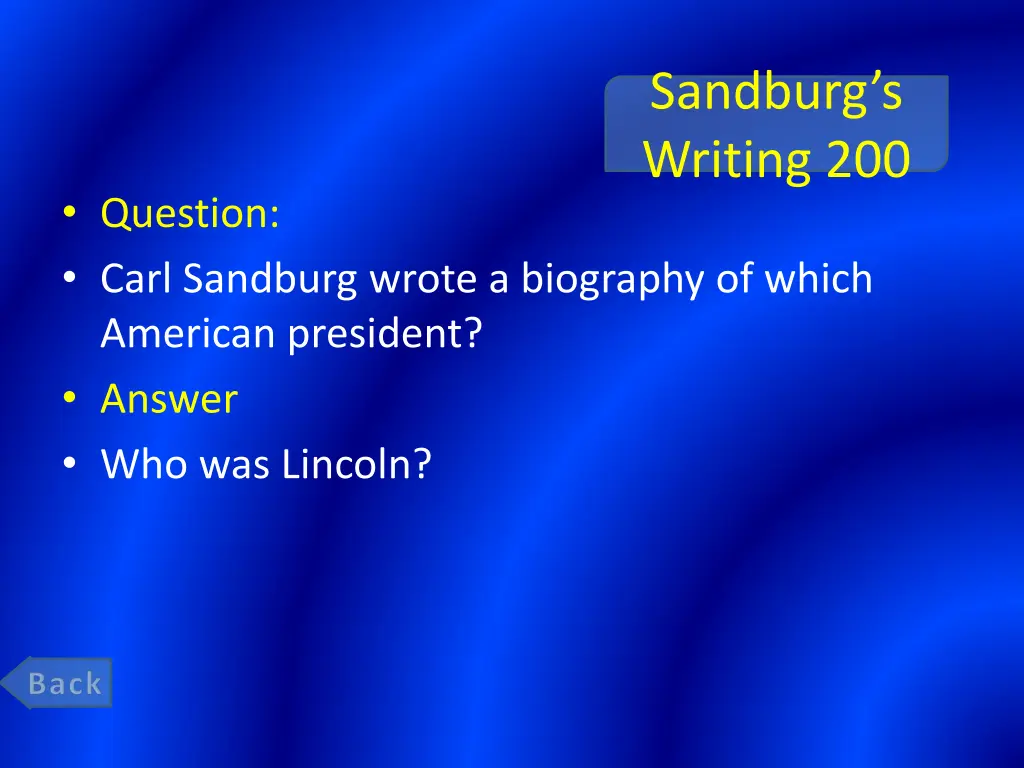 sandburg s writing 200