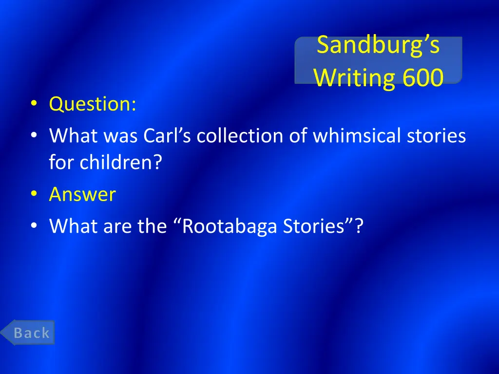 sandburg s writing 600