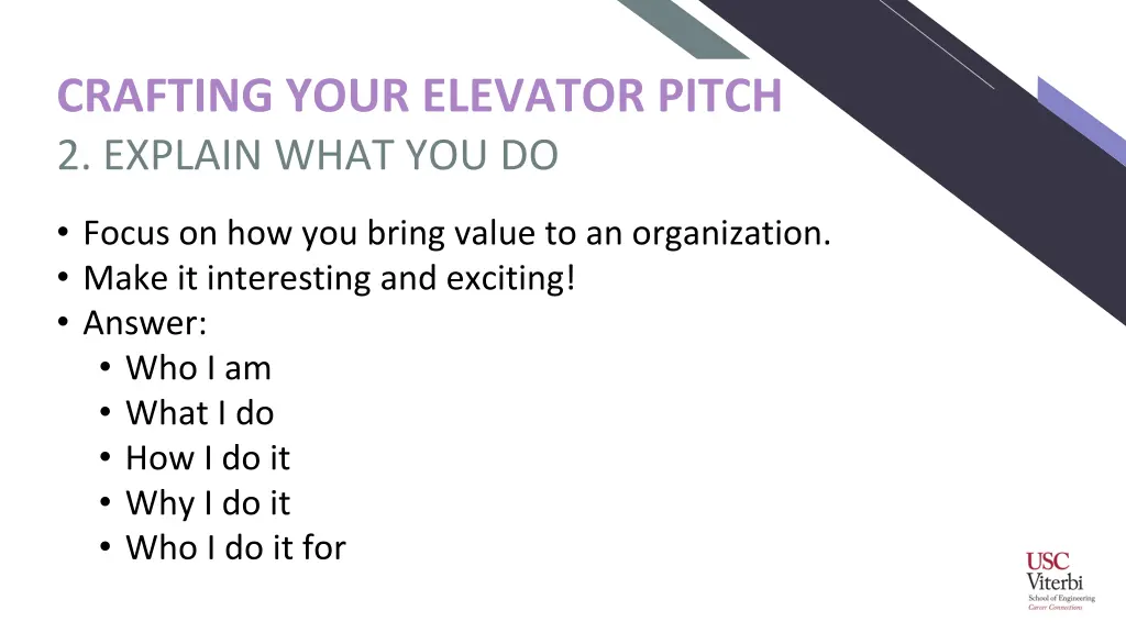 crafting your elevator pitch 1