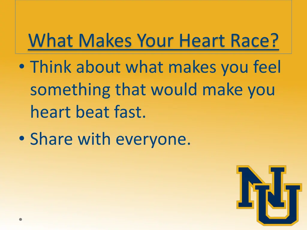 what makes your heart race think about what makes