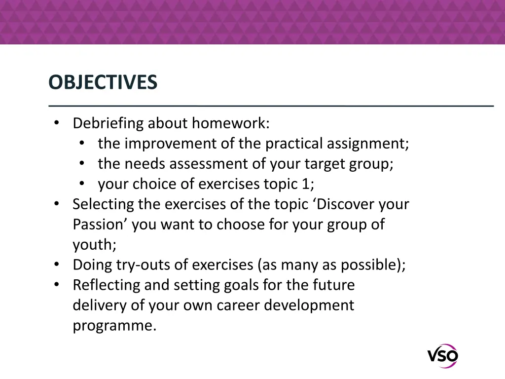 objectives