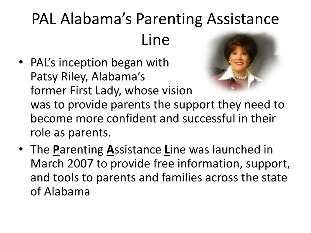 pal alabama s parenting assistance line