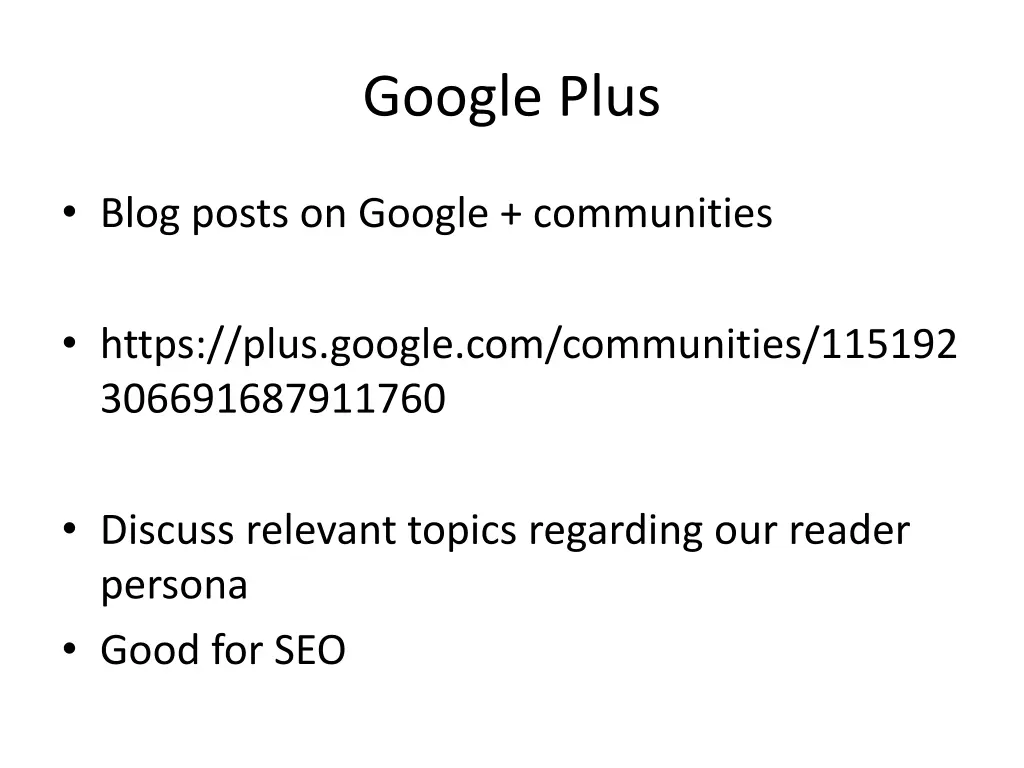 google plus