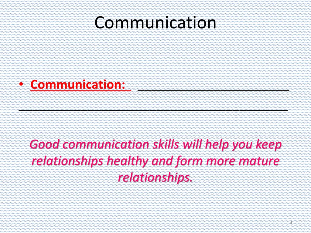 communication