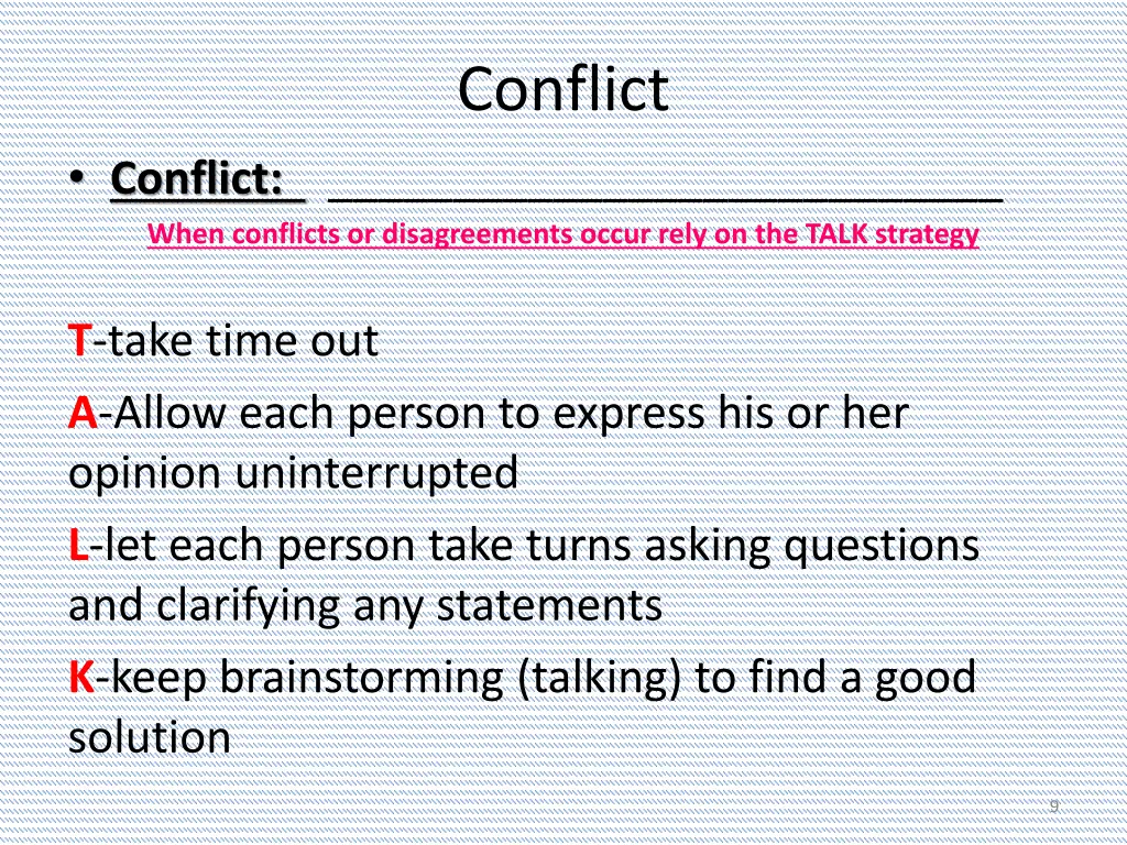 conflict