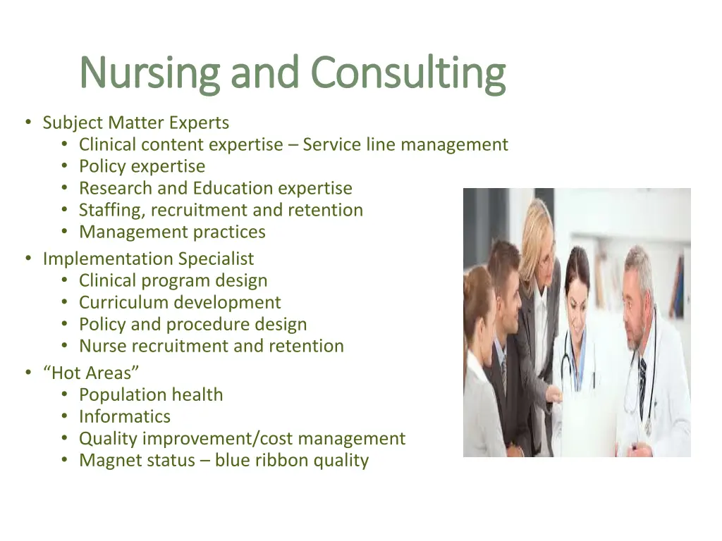 nursing and consulting nursing and consulting