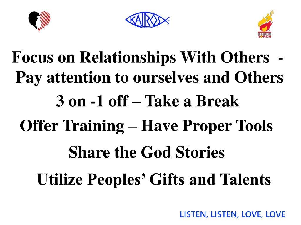 focus on relationships with others pay attention