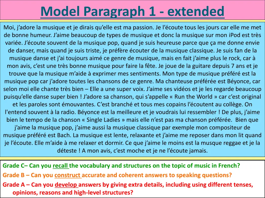 model paragraph 1 extended