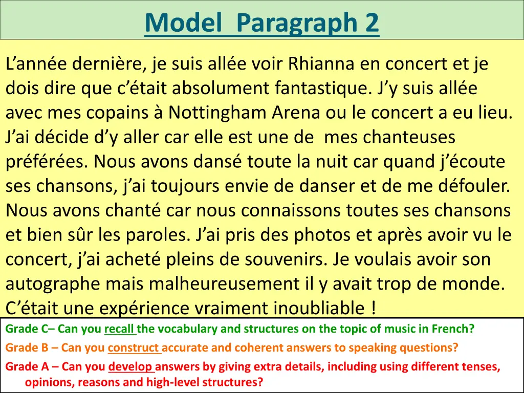 model paragraph 2