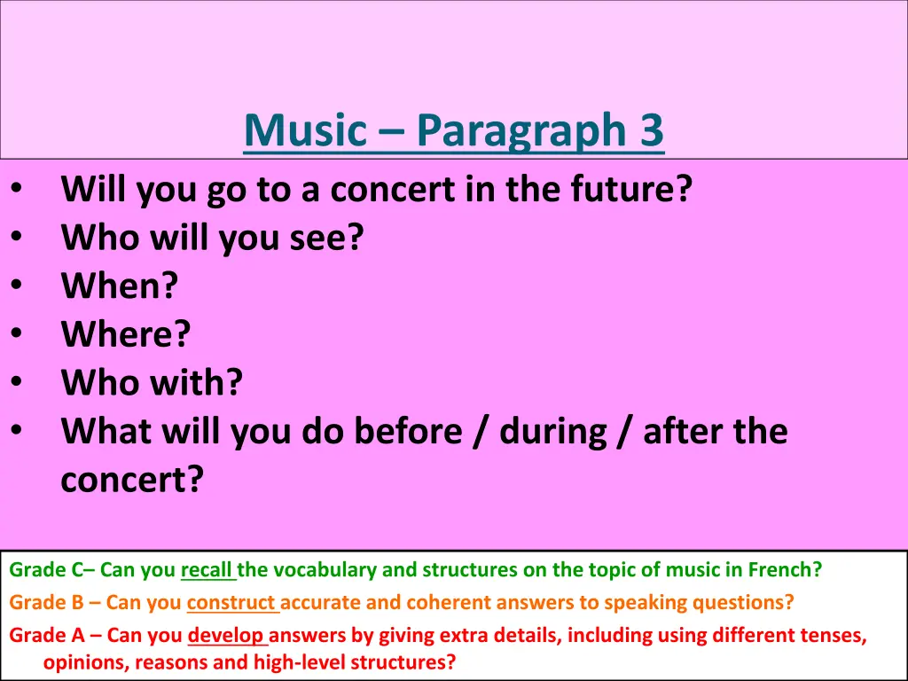 music paragraph 3