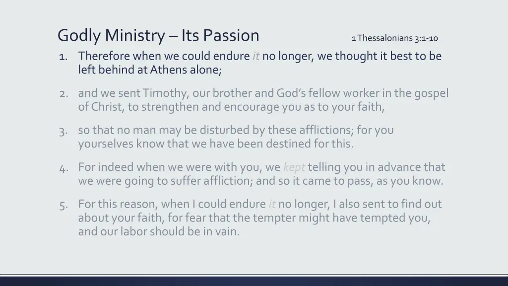 godly ministry its passion 1 therefore when 1