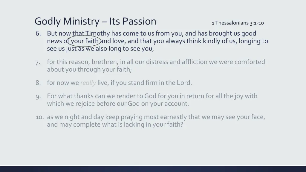 godly ministry its passion 6 but now that timothy 1