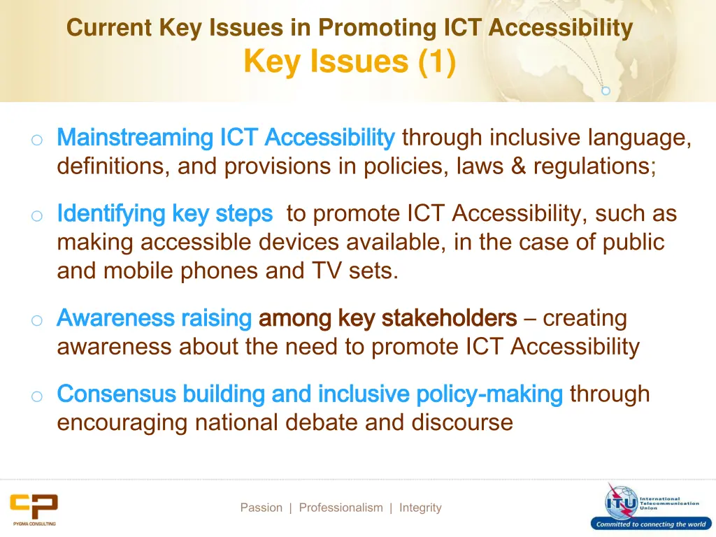 current key issues in promoting ict accessibility