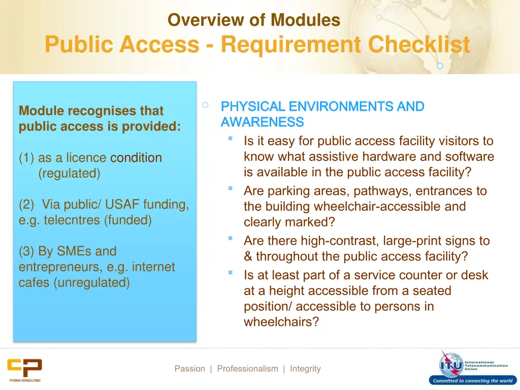 overview of modules 2