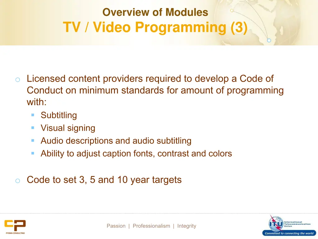 overview of modules tv video programming 3