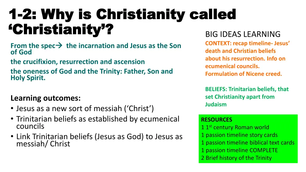 1 1 2 2 why is christianity called