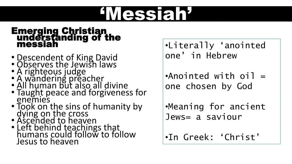 messiah 1