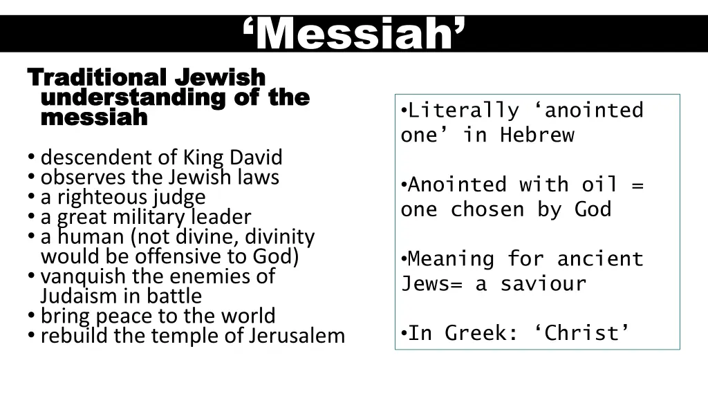 messiah