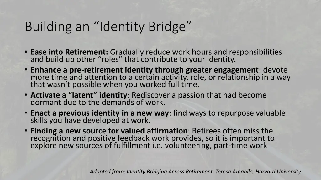 building an identity bridge