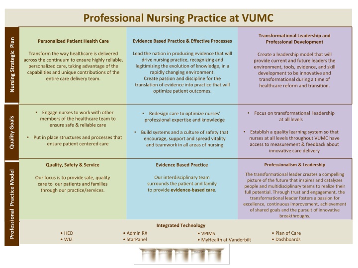 professional nursing practice at vumc