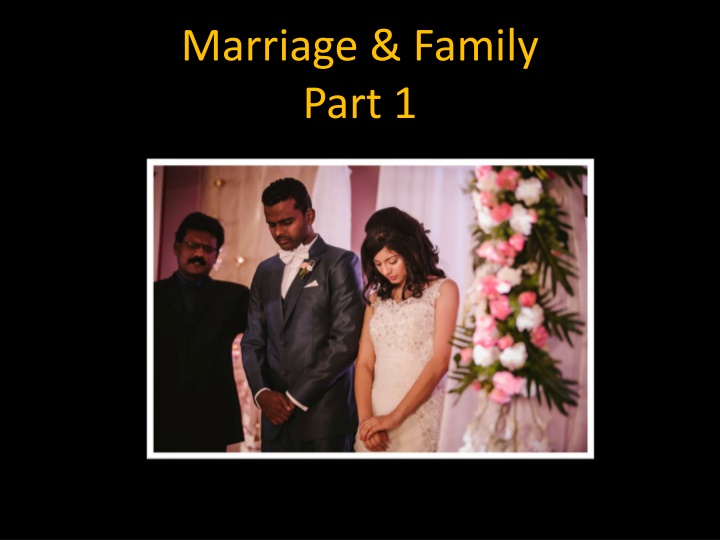 marriage family part 1