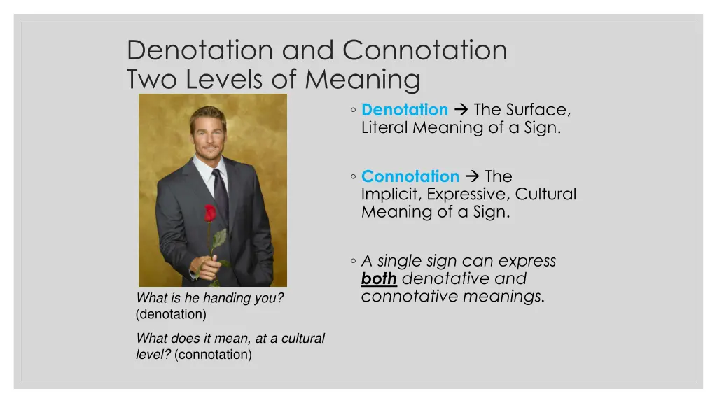 denotation and connotation two levels of meaning