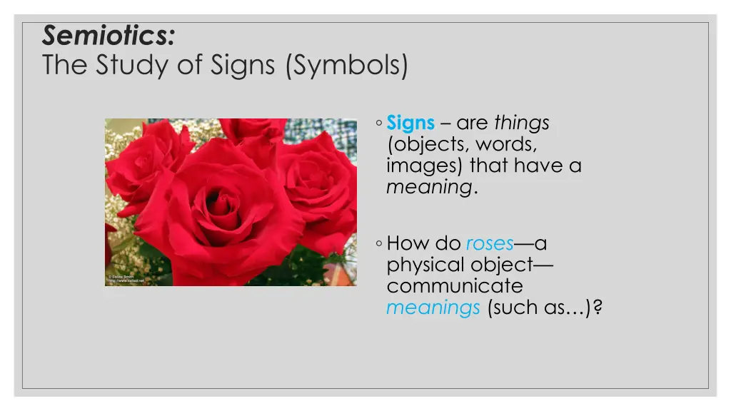 semiotics the study of signs symbols